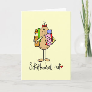 Scrapbooking-Nuss-T-Shirts und Geschenke Karte