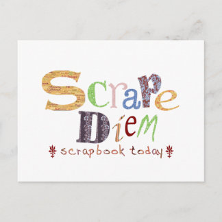 Scrape Diem (Scrapbooking) Postkarte