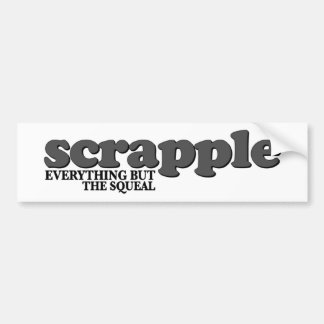 Scrapple Pfeifen Autoaufkleber
