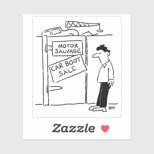 Scrapyard hat einen Cartoon für den Verkauf von Au Aufkleber (Blatt)