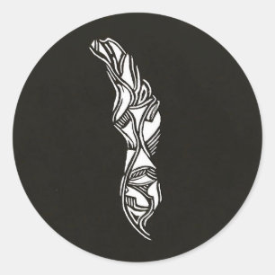 Scratch Board Runder Aufkleber