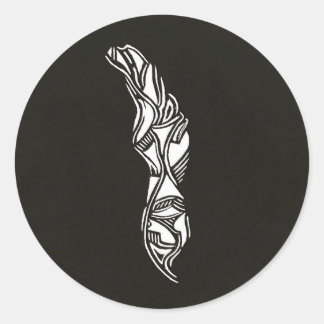 Scratch Board Runder Aufkleber
