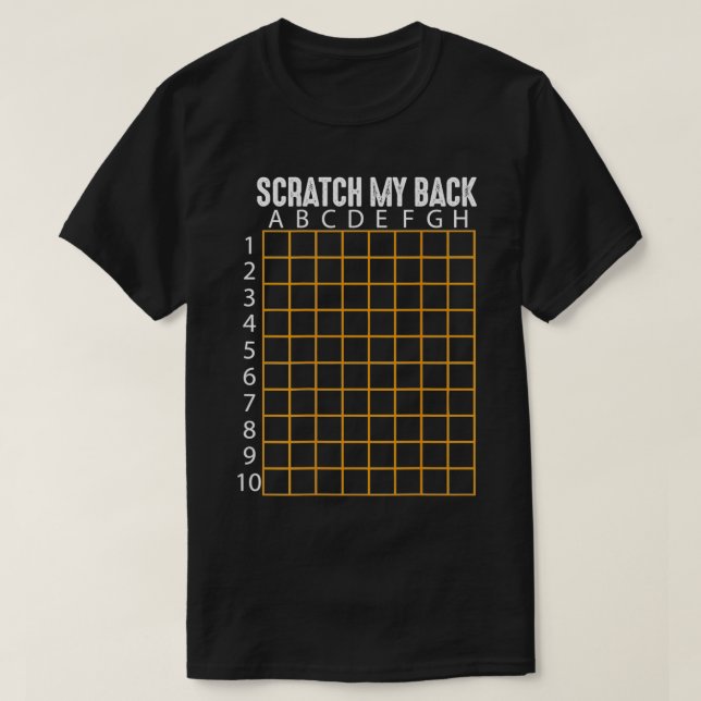 Scratch My Back Funny Back Scratcher Scratching  T-Shirt (Design vorne)