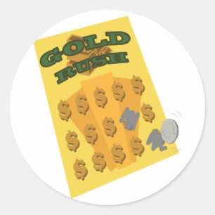 Scratch Off Runder Aufkleber