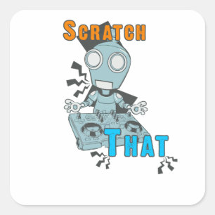 Scratch that quadratischer aufkleber