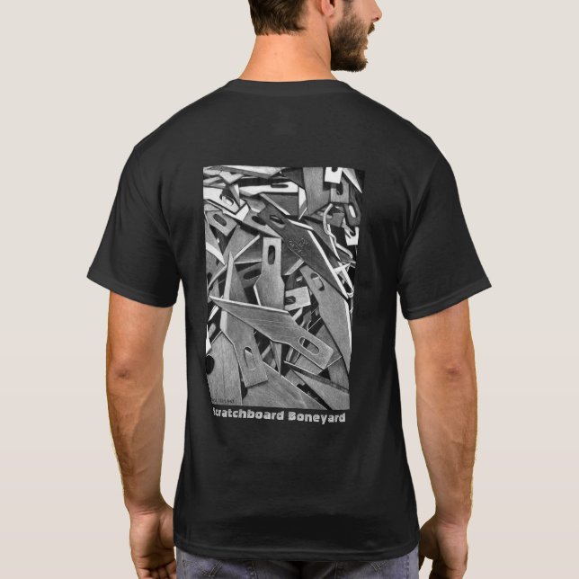 "Scratchboard Boneyard" T - Shirt (Rückseite)
