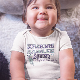 Scratcher Bawler Biter w/Cat & Tears Baby Strampler