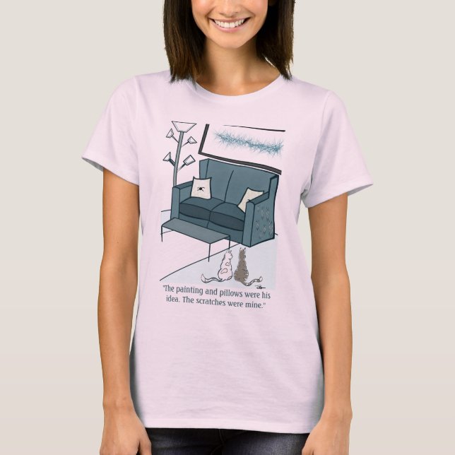 Scratches T - Shirt von Haustieren oder Frauen (Vorderseite)