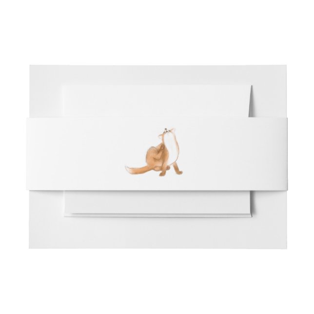 Scratching fox einladungsbanderole (Vorderseite Beispiel)