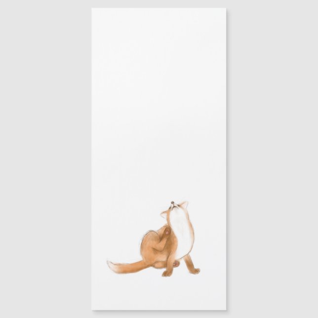 Scratching fox magnetkarte (Vorderseite)