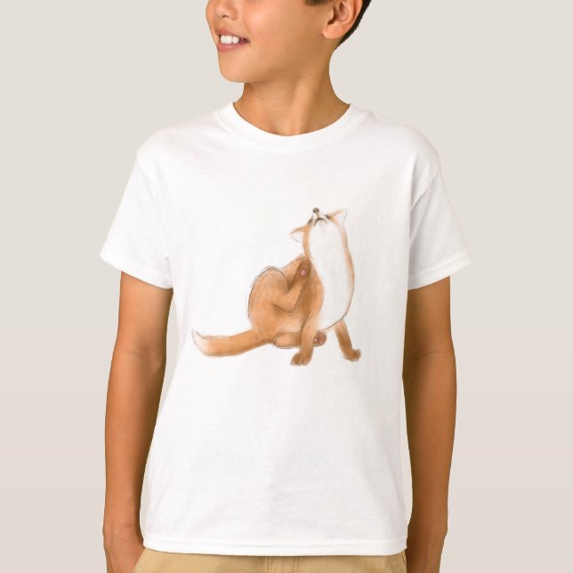 Scratching fox T-Shirt (Vorderseite)