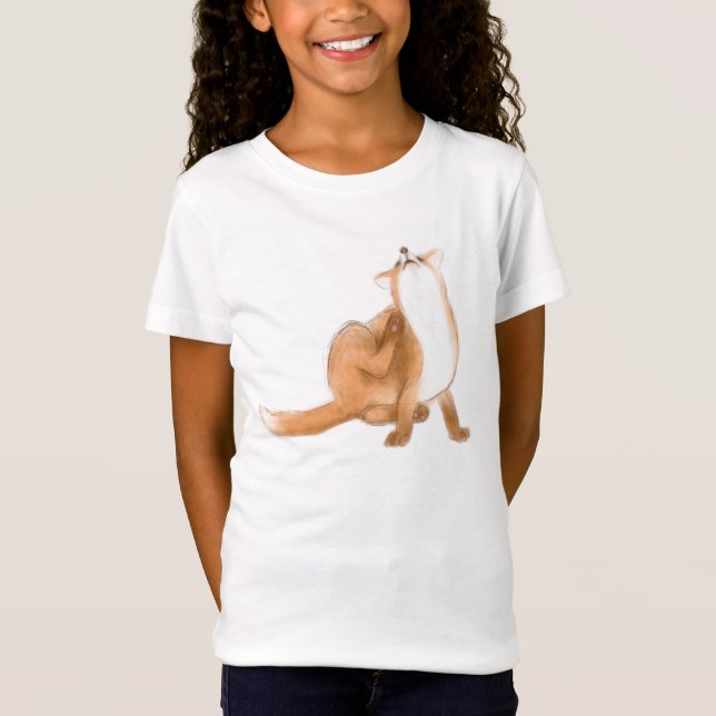Scratching fox T-Shirt (Vorderseite)