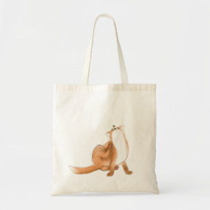 Scratching fox tragetasche