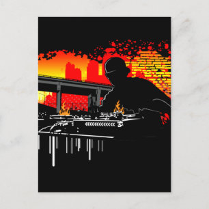 Scratching Hits Postkarte