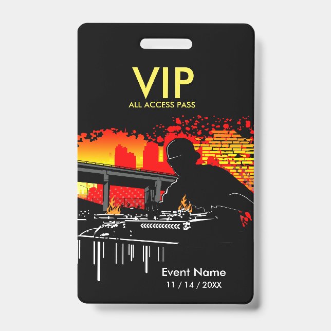 Scratching Hits VIP All Access Ausweis (Vorderseite)