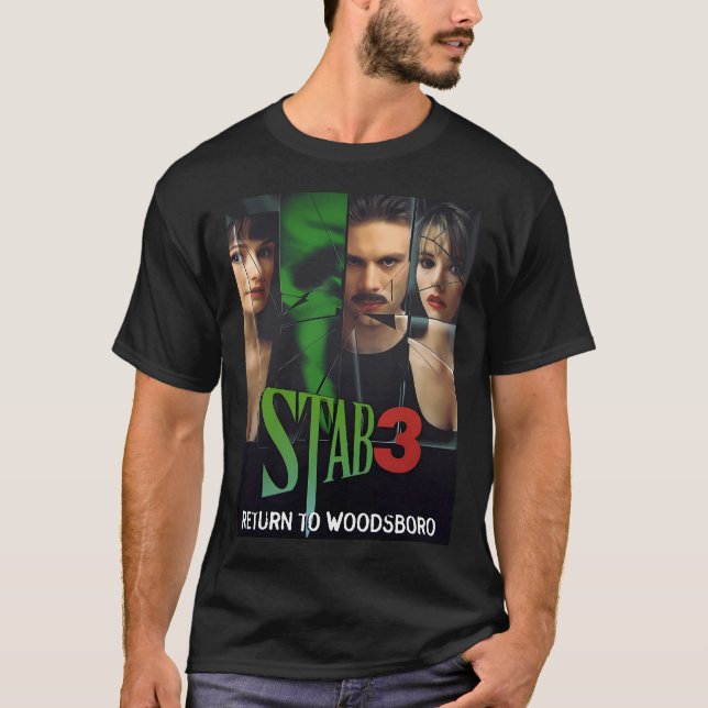 Scream 3 Scream 3 Horror Filmfilm T-Shirt (Vorderseite)