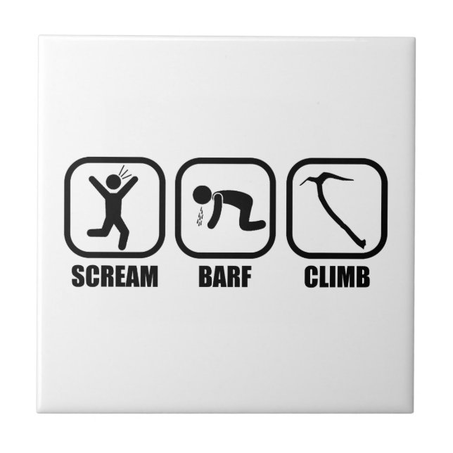 Scream Barf Climb Fliese (Vorderseite)