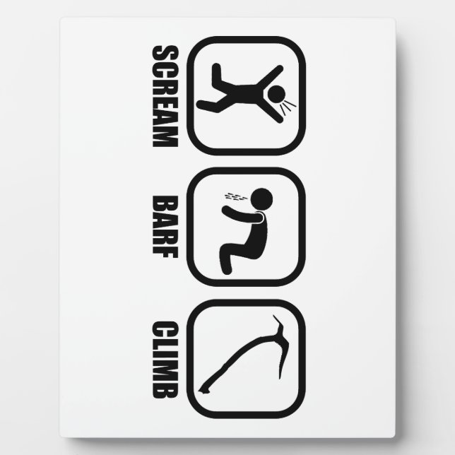 Scream Barf Climb Fotoplatte (Vorderseite)