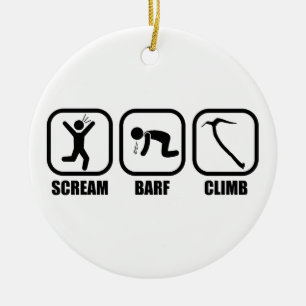 Scream Barf Climb Keramik Ornament
