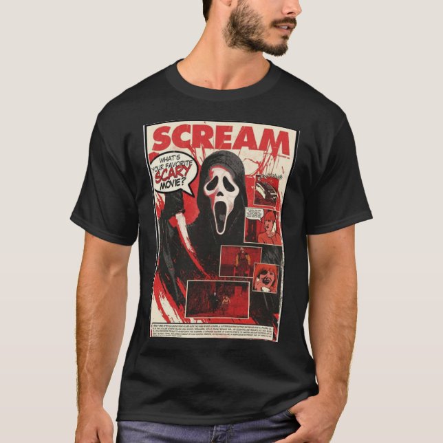 Scream Beängstigend Movie Classic T - Shirt (Vorderseite)