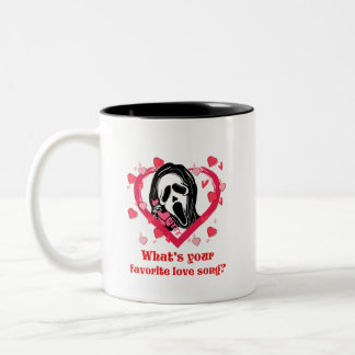 Scream-Ghostface-Valentine-Horror  Zweifarbige Tasse