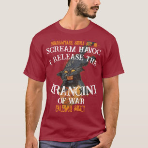 Scream Havoc Release Arancini Krieg Palermo Sizili T-Shirt