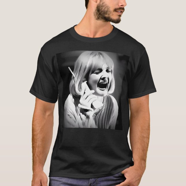 Scream Movie Horror Casey Gezeichnet T-Shirt (Vorderseite)
