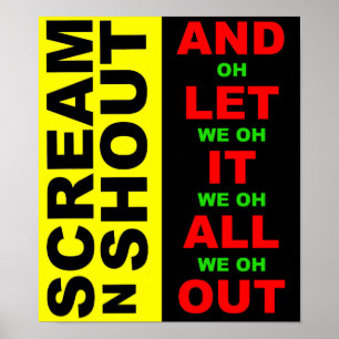 Scream N Shout Plakat