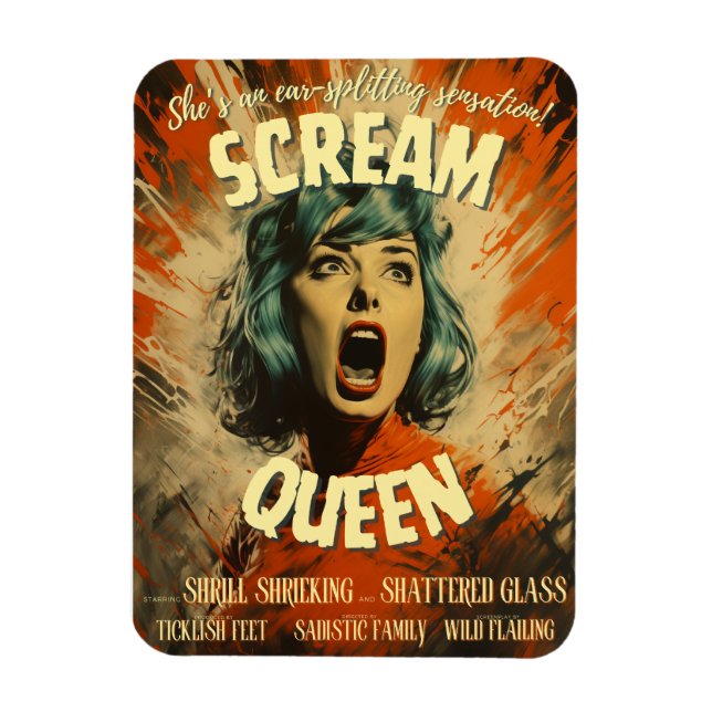 Scream Queen Movie Poster Magnet (Vertikal)