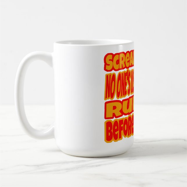 Scream & Run Kaffeetasse (Links)