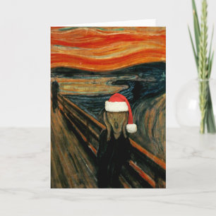 Scream Santa Greeting Card Feiertagskarte