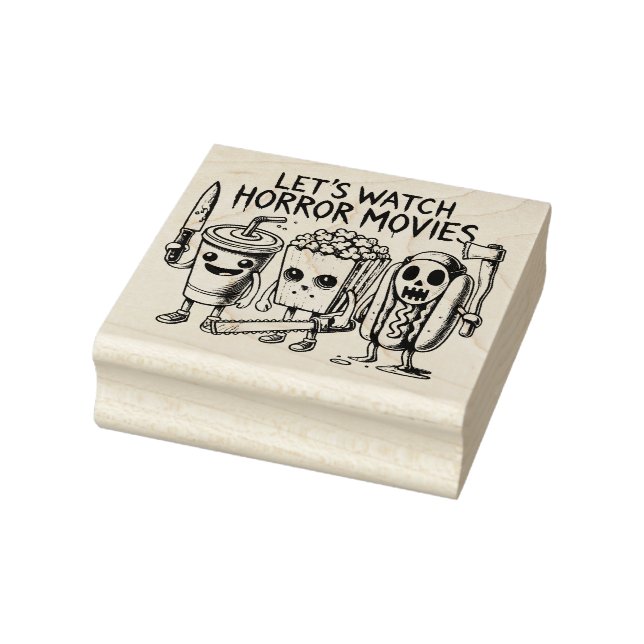 Scream Snacks & Silver Screens Gummistempel (Stempel)