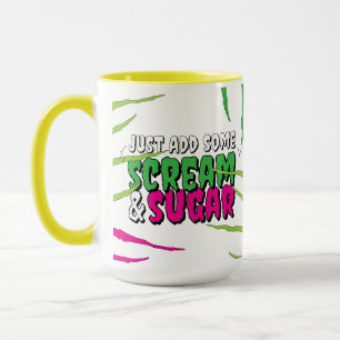 Scream & Sugar Spaß Lustiger zerkratzter Zombie Tasse