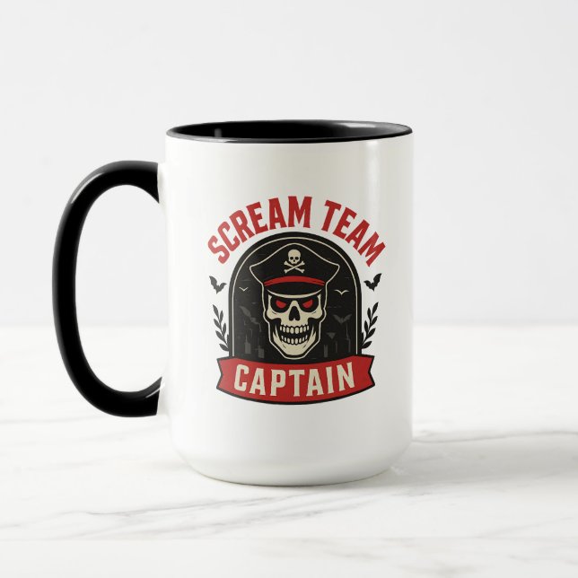 Scream Team Captain | Halloween  Tasse (Links)