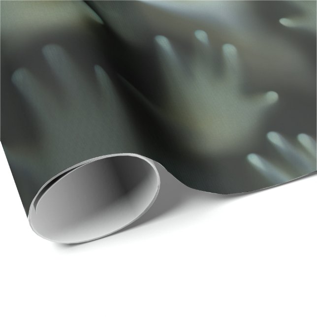 Screamer Spuk verlorene Soule Gothic Hands Gesicht Geschenkpapier (Rolleneckpunkt)