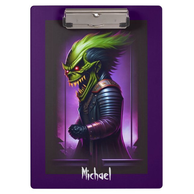 Screamin' Demon Heavy Metal Art Klemmbrett (Vorderseite)