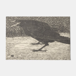 Screaming Crow (von Jan Mankes) Fußmatte