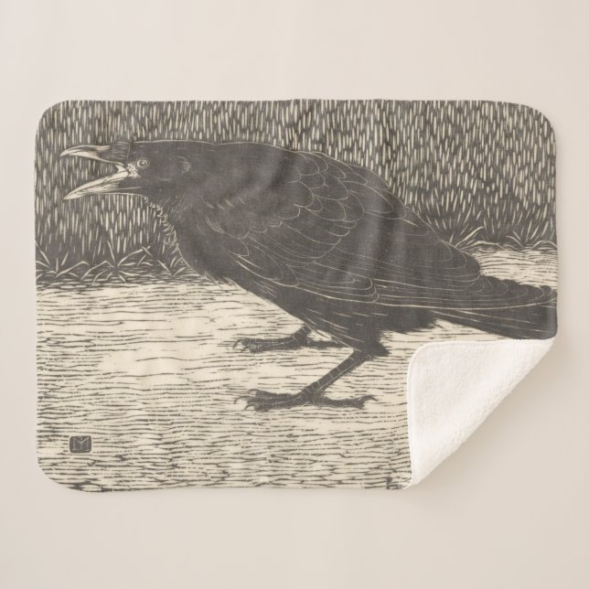 Screaming Crow (von Jan Mankes) Sherpadecke (Vorderseite (Horizontal))