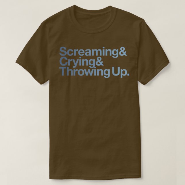 Screaming Crying Throwing Up Funny Meme Ampersand  T-Shirt (Design vorne)