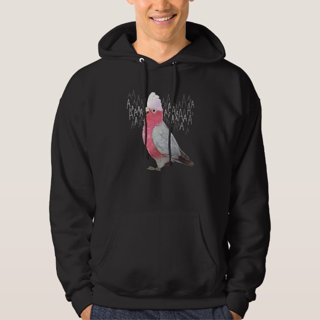 Screaming Galah Rose Breasted Cockatoo Hoodie (Vorderseite)