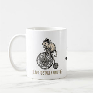 Screaming Opossum Kerfuffle Vintage Fahrrad Kaffeetasse