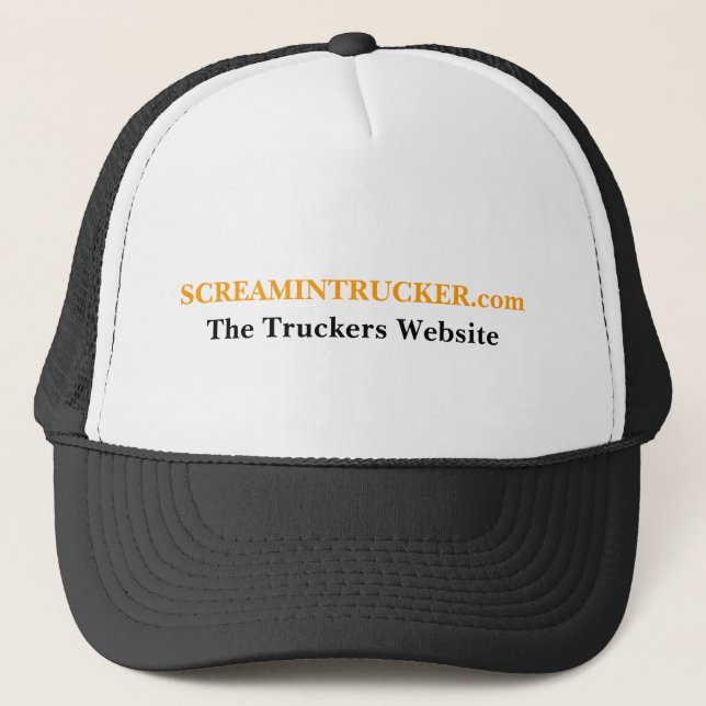 SCREAMINTRUCKER.com, die Fernlastfahrer-Website Truckerkappe (Vorderseite)
