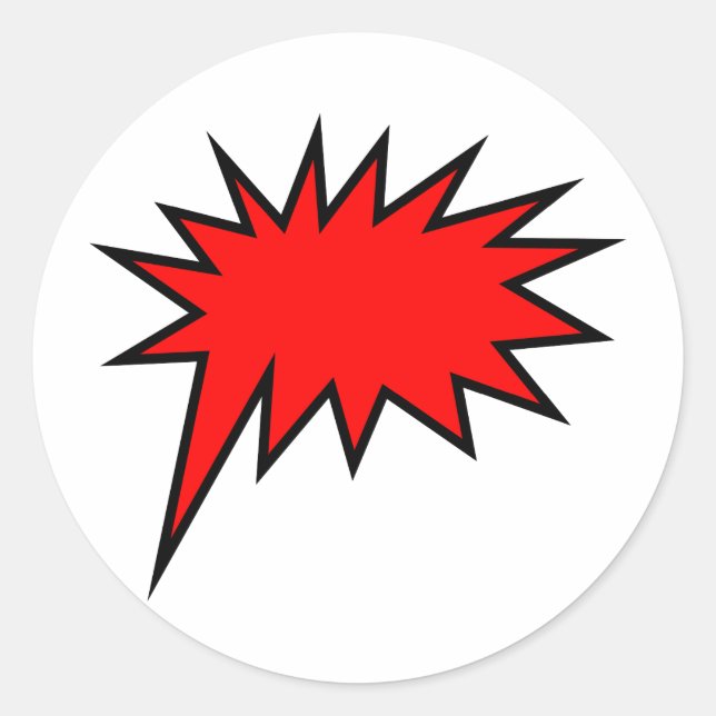 Screech Balloon Runder Aufkleber (Vorderseite)