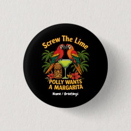 Screening Der Limone Polly Will eine Margarita Fun Button