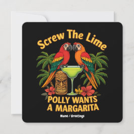 Screening Der Limone Polly Will eine Margarita Fun Einladung
