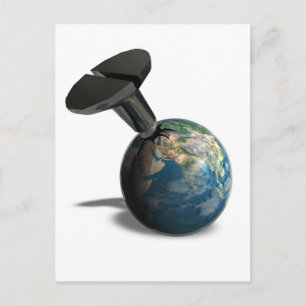 Screening Earth Postcard Postkarte