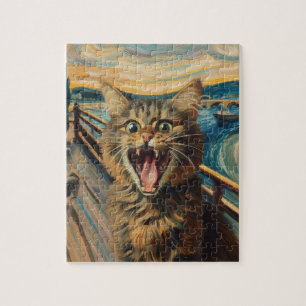 Screening Kitty Fine Art Parody Puzzle