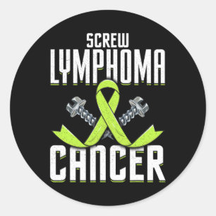 Screening Lymphom Krebs Limone Sensibilisierungska Runder Aufkleber