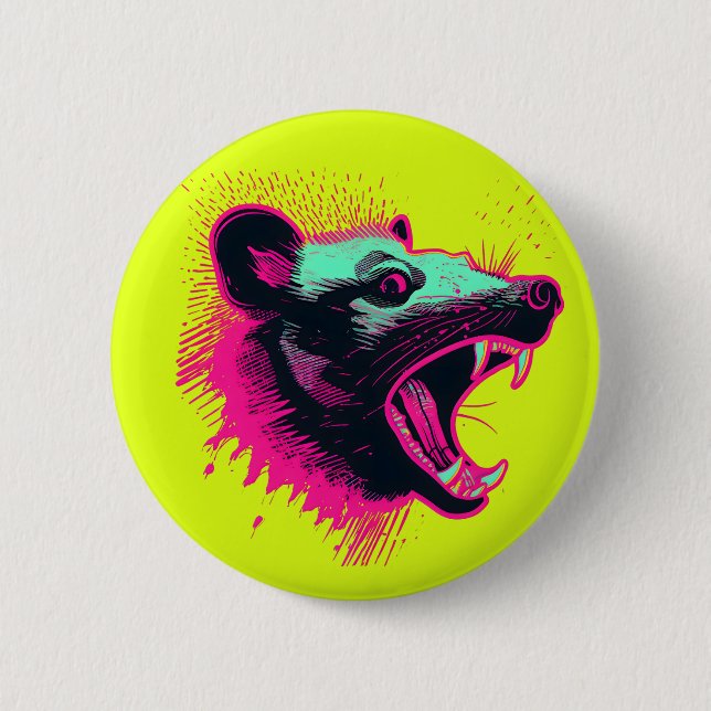 Screening-Opossum Button (Vorderseite)