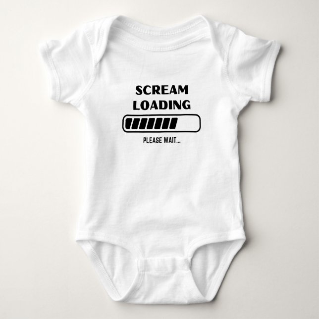 Screenloading Funny Creative Text Person Gift Baby Strampler (Vorderseite)